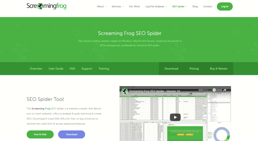 SEO対策ツール:Screamingfrog
