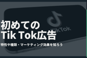 初めてのTik Tok広告｜特性や種類・マーケティング効果を知ろう
