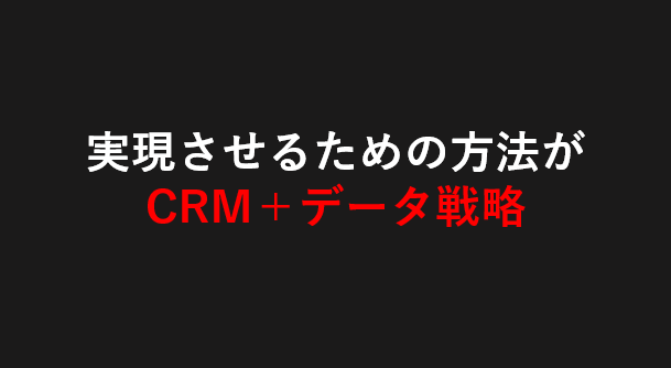 CRM+データ戦略